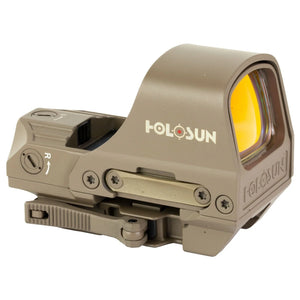 HOLOSUN HS510C-FDE OPEN REFLEX SIGHT - RED 2 MOA DOT W/ 65 MOA CIRCLE
