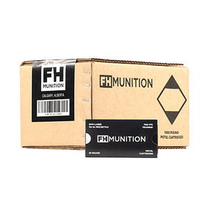 FH MUNITION MATCH AMMO, 9mm 124 Grain FMJ, 1000 Rounds (CASE)