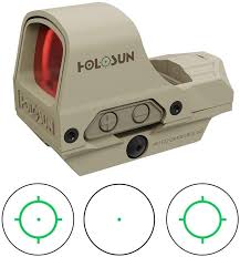 HOLOSUN OPTICS, HE510C-GR Open Reflex Sight, Green FDE