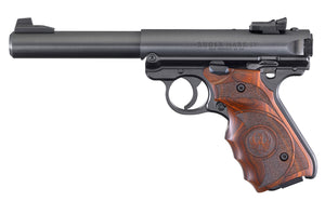 RUGER MARK IV TARGET BLUE WITH WOOD GRIPS 22LR #40159