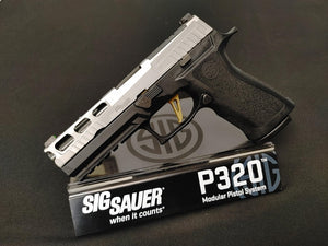 SIG P320, 9MM, 4.7IN, SIFLL320F-9-BXR3LDC-PRO-SP TWO TONE CUSTOM WORKS FCU OPTIC READY *** (EXEMPTION REQUIRED)