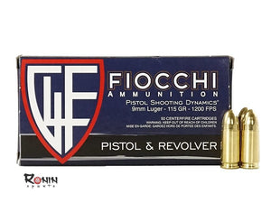 Fiocchi 9mm 115 Gr 9AP