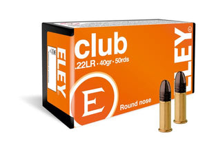 ELEY CLUB 22 LR AMMUNITION 40 Gr
