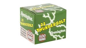 REMINGTON AMMUNITION THUNDERBOLT .22LR 40GR BOX OF 500