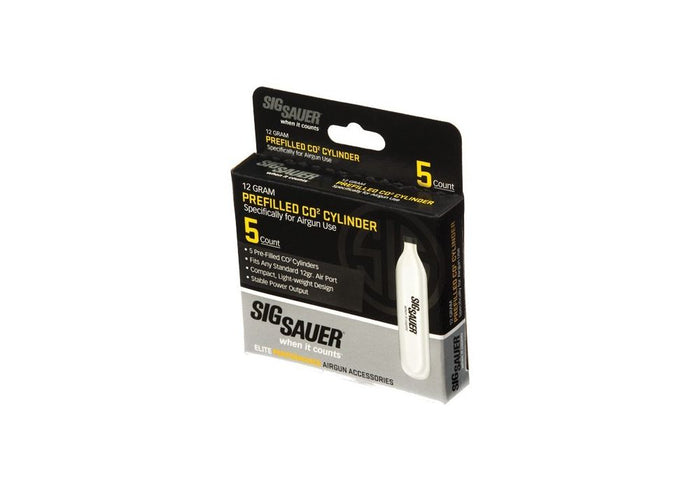 SIG SAUER AIR CO2, 12 Gram, 5 Pack