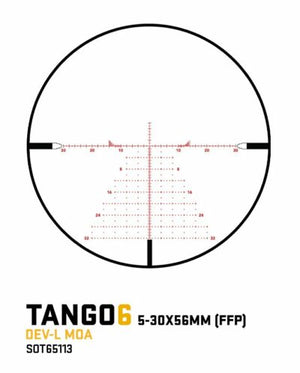 SIG SAUER TANGO6 5-30x56mm FFP SCOPE, 34mm TUBE DEV-L MRAD Illuminated Reticle