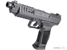 CANIK SFx RIVAL 1.50" CO2 PISTOL - .50 Cal., 4″ BARREL, BLK