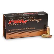 PMC BRONZE - 9MM, 115gr, FMJ AMMUNITION (PMC9A)