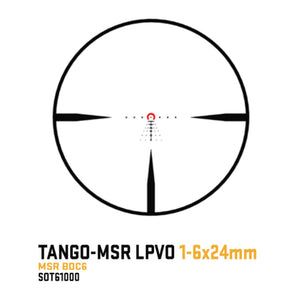 SIG SAUER TANGO-MSR 1-6X24 W/CANTILEVERED MOUNT ILLUMINATED RETICLE MOA