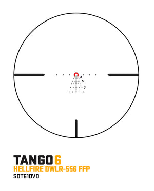 SIG SAUER TANGO6T DVO 1-6x24mm FFP LPVO Riflescope w/ Alpha4 Cantilever Mount, 30mm Tube DWLR-556 Illuminated Reticle – FDE