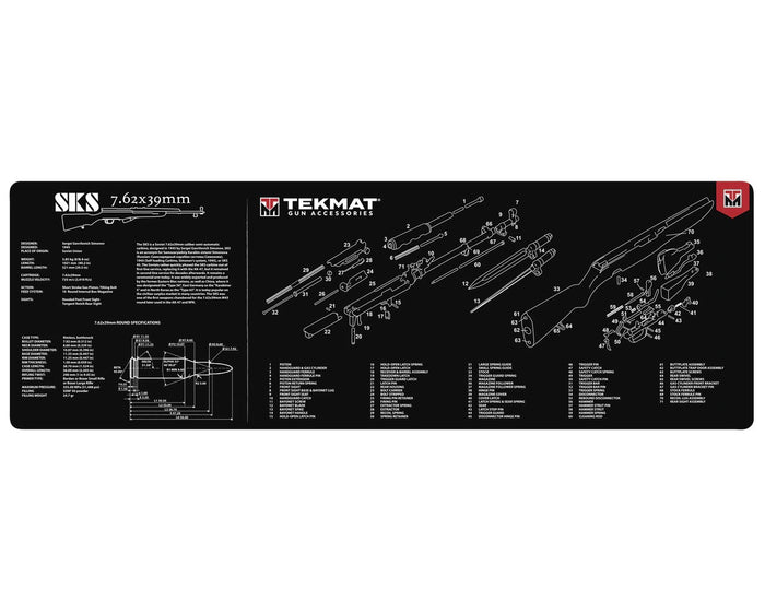 TekMat TEK-R36-SKS Gun Cleaning Mat, 12"x36", SKS