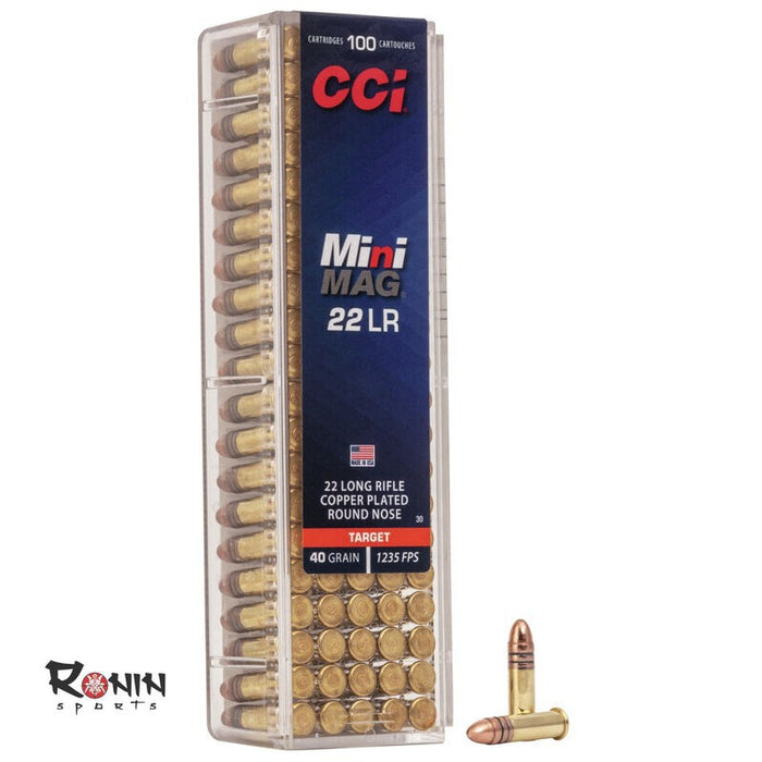 Ammunition Rimfire: 22LR CCI Mini-Mag 40gr x100box