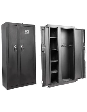 HQ Outfitters HQ-GC10 10 Gun Double Door Cabinet, 55″X32″X14″, Key Lock (STORE PICK-UP ONLY)